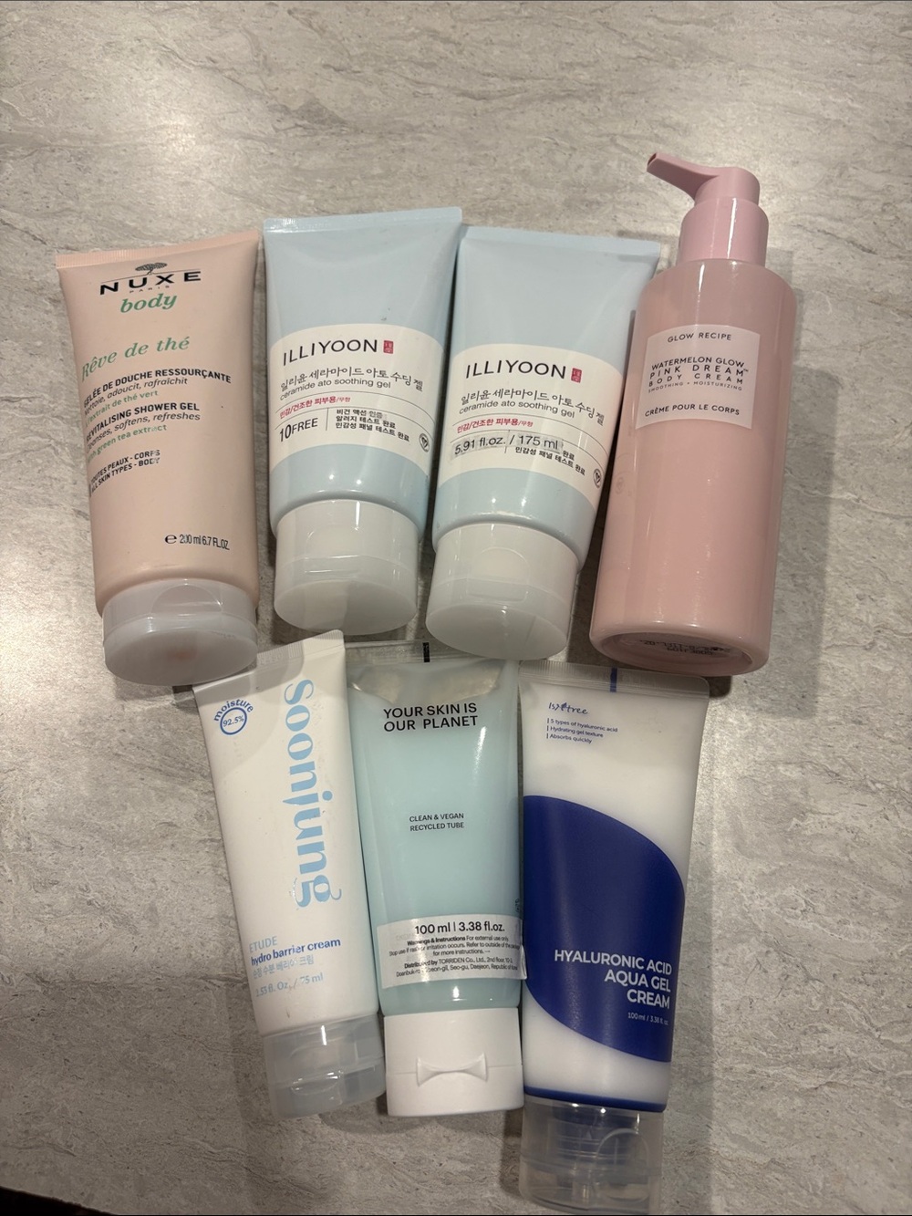 Glow Recipe Pink Watermelon Glow Body Cream with Pastel Skincare Mix